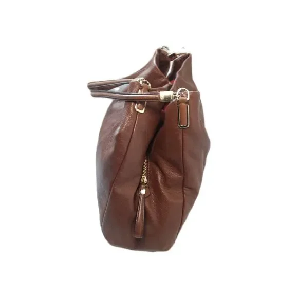 Coach Madison Phoebe Pebble Leather Cognac Brown Handbag 26224 - Picture 5 of 9